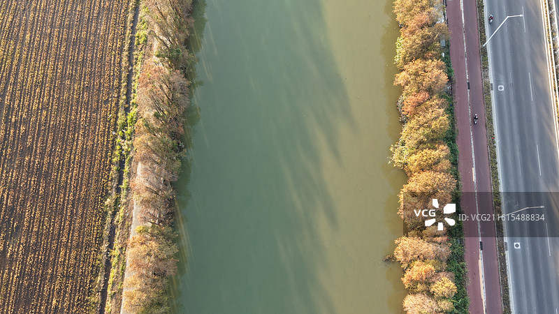 西灌渠万胜围桥风光图片素材