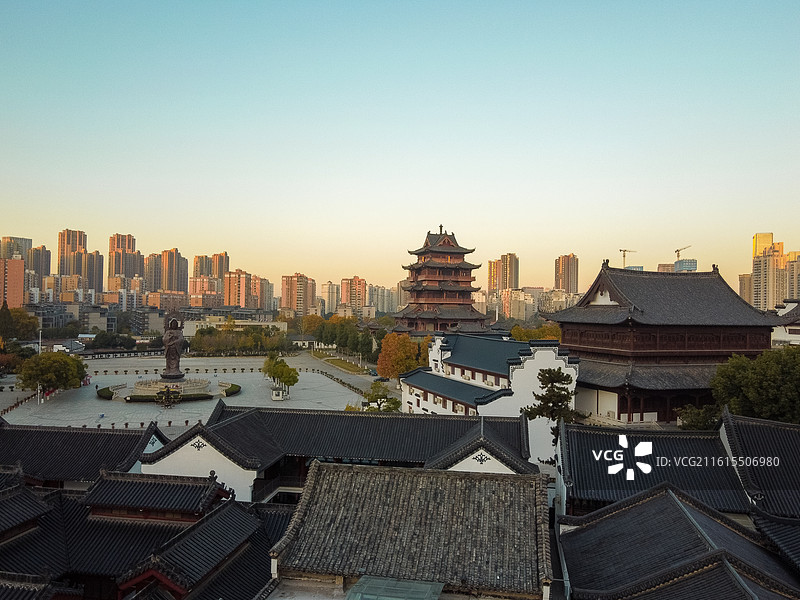 武汉归元寺秋景 中式古建 归元禅寺 汉族地区佛教全国重点寺院图片素材