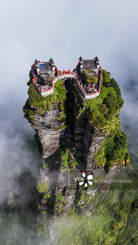 梵净山红云金顶特写图片素材