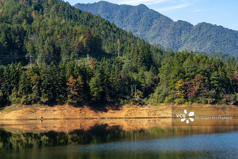 婺源段莘水库图片素材