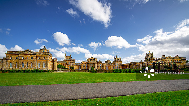 英国丘吉尔庄园外观图片素材