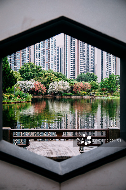 上海虹口区和平公园自然景观图片素材