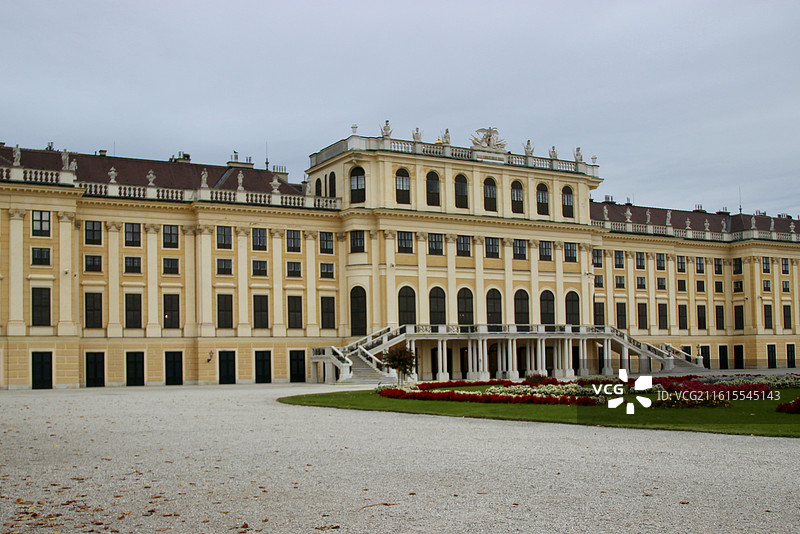 奥地利维也纳巴洛克风格建筑美泉宫皇宫图片素材