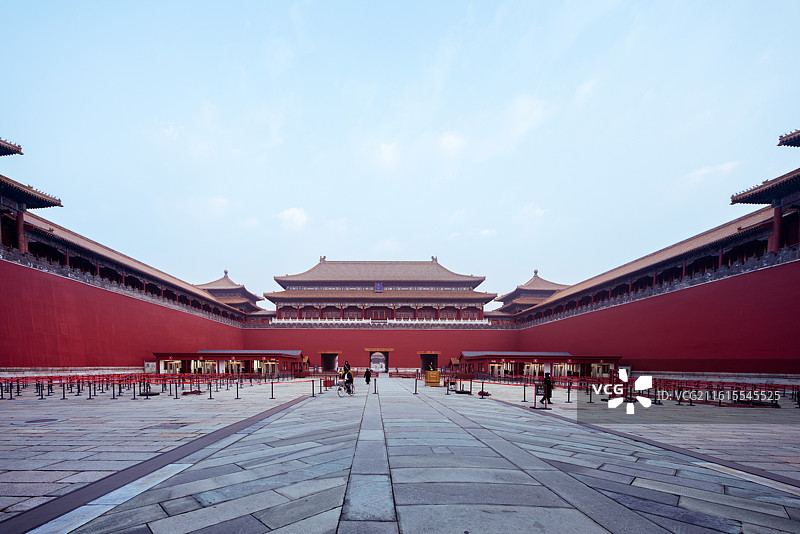 冬季故宫博物院里的照片古建筑文物藏品图片素材