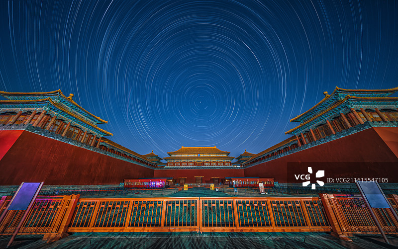 午门星轨图片素材