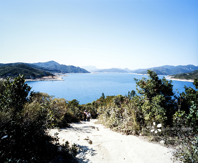 香港万宜水库东坝风光（胶片）图片素材