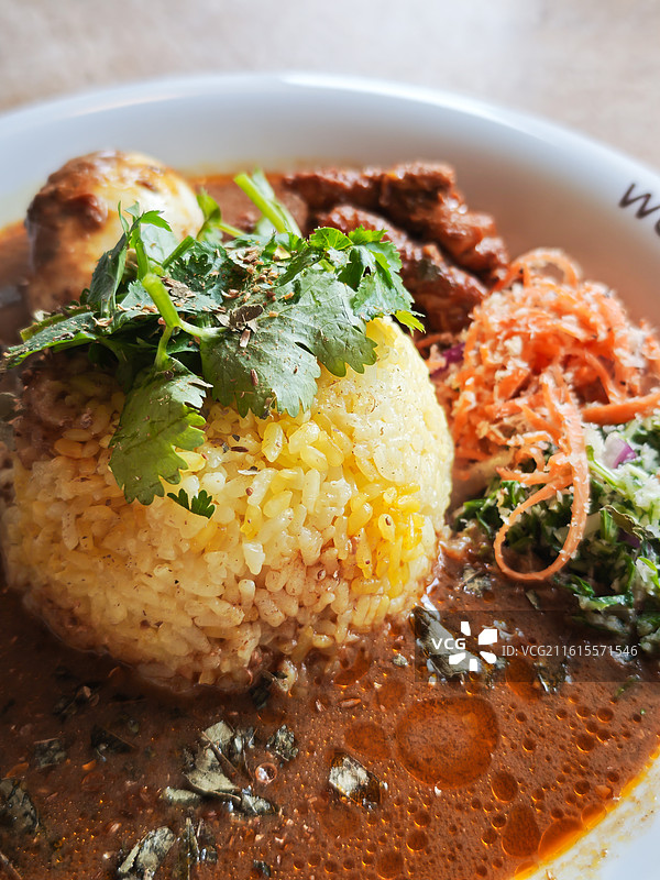 咖喱饭和甜品图片素材