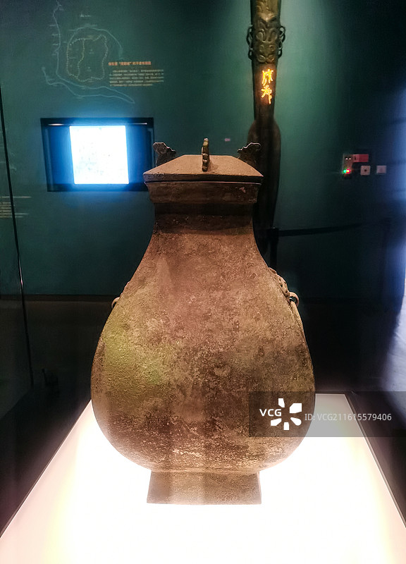 战国时期铜钫，四川博物院藏图片素材