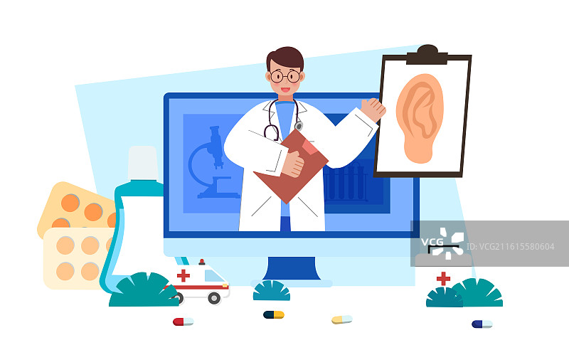 矢量耳朵医疗图片素材