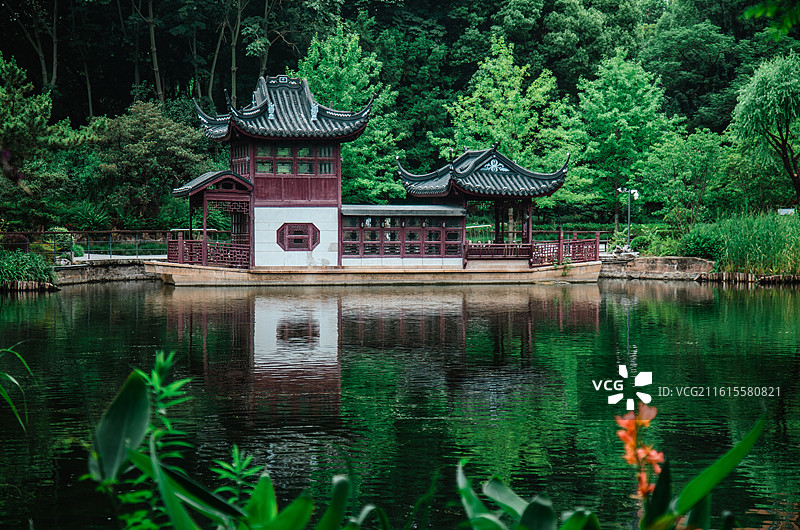 上海虹口区和平公园自然景观图片素材