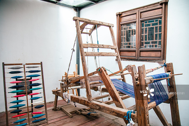 上海松江仓城历史文化风貌区，松江布展示馆内部图片素材