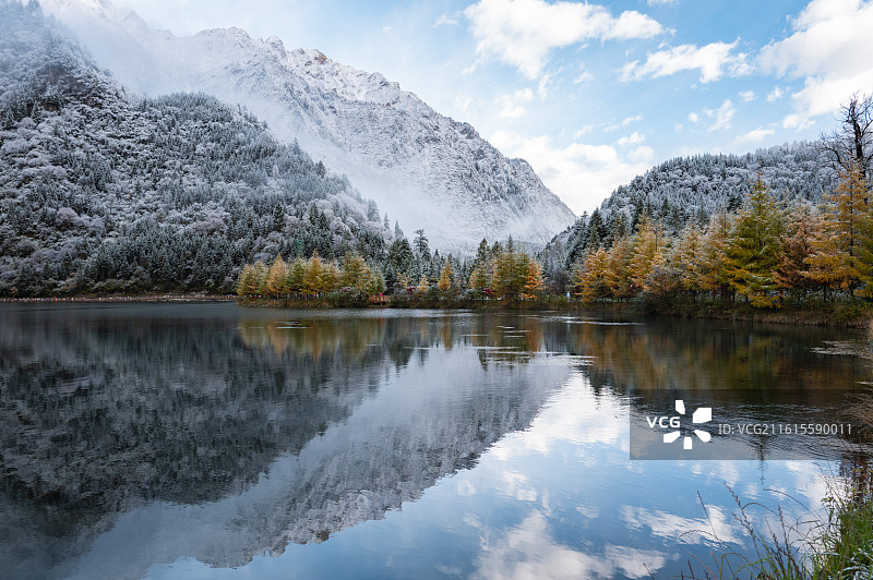 雪后毕棚沟图片素材