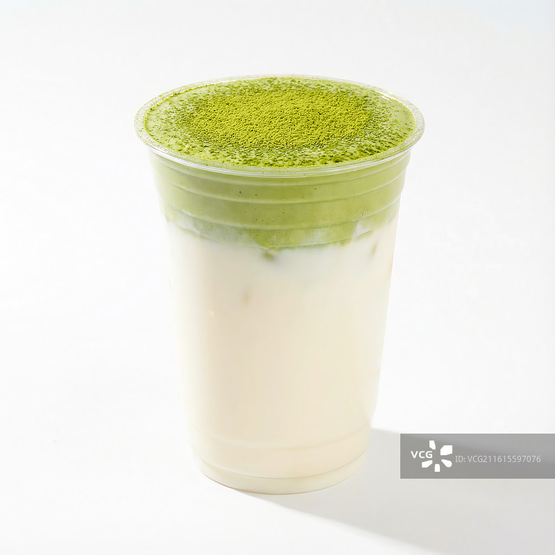 抹茶拿铁图片素材