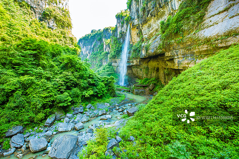 中国湖北省恩施大峡谷云龙地缝景区图片素材