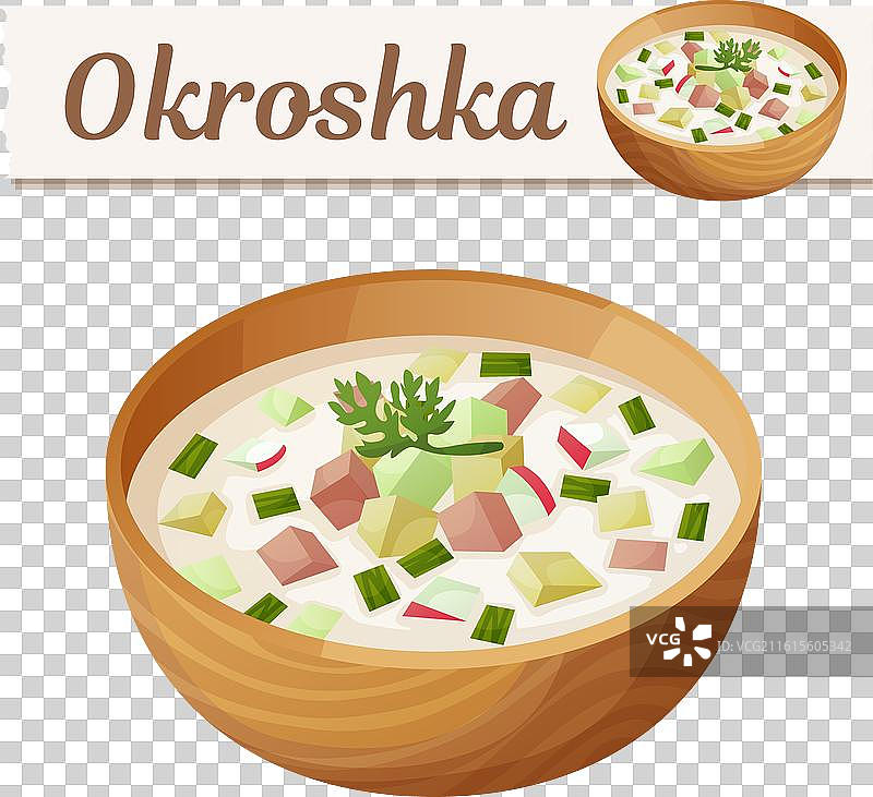 俄式冷汤（Okroshka）碗图标图片素材