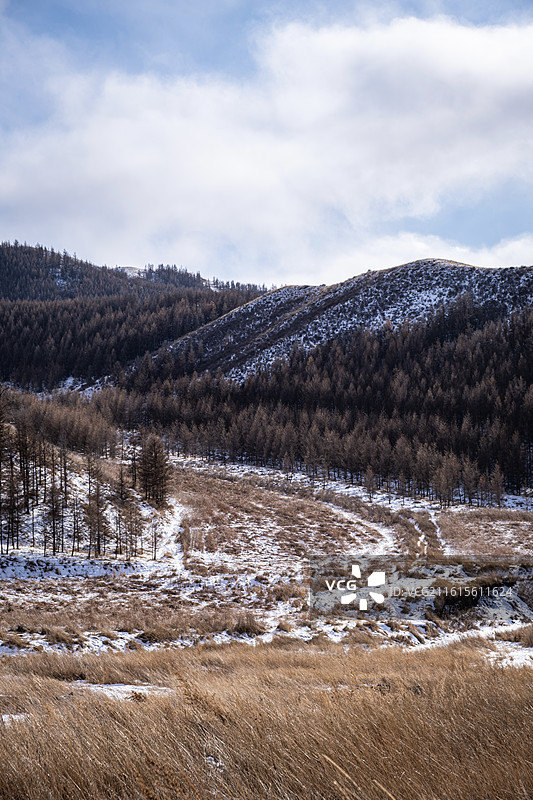 乌兰察布红石崖的冬日图片素材