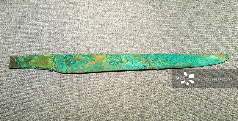 铜刀 二里头文化 河南偃师二里头遗址 中国考古博物馆（中国历史研究院）宅兹中国展厅图片素材