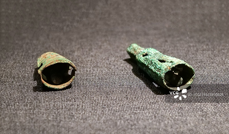 铜铃 寺洼文化 甘肃庄浪徐家碾遗址 中国考古博物馆（中国历史研究院）宅兹中国展厅图片素材
