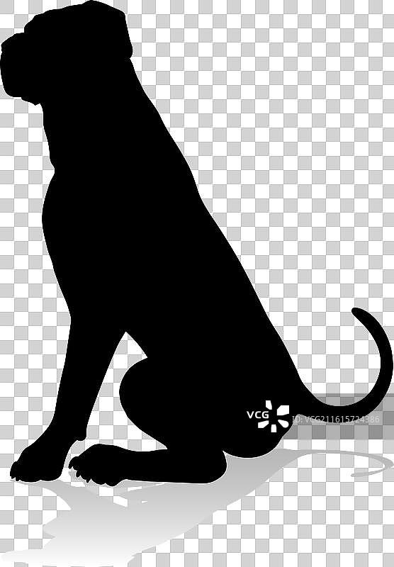 狗的剪影，宠物，动物图片素材