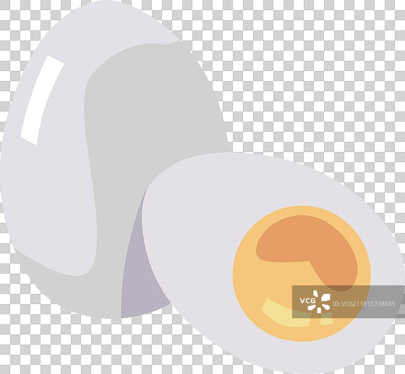 一个完整的水煮鸡蛋图片素材