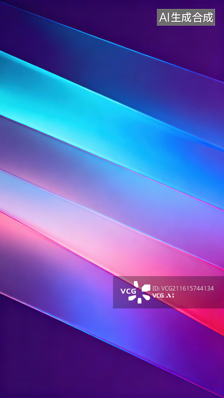 【AI数字艺术】渐变色彩抽象条纹背景图片素材