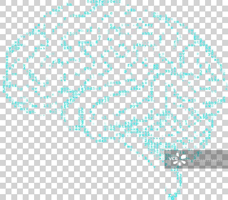 未来感人工智能大脑可视化图片素材