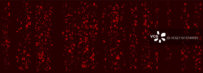 深红色背景上的数字二进制代码数据图片素材