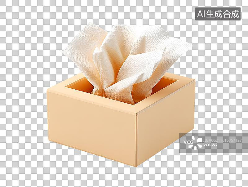 【AI数字艺术】一个卡通纸巾盒图片素材