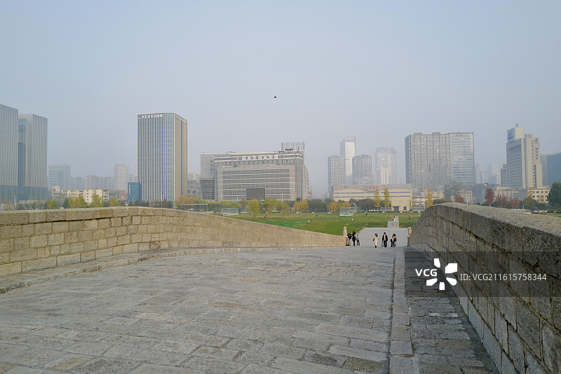 河北石家庄正太广场大石桥城市风光图片素材