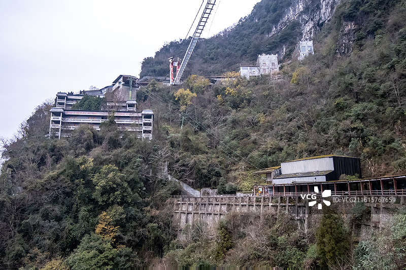 冬日的四川省绵阳市北川县九皇山猿王洞景区各种图片图片素材