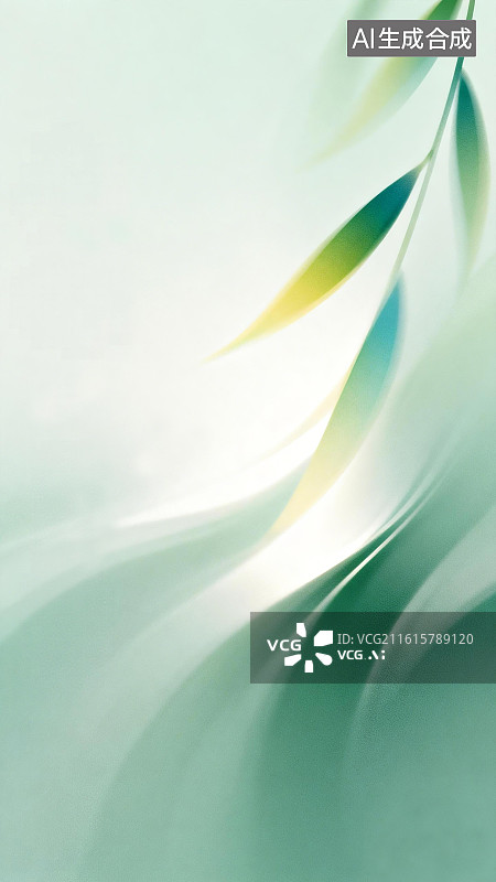 【AI数字艺术】立春节气渐变时尚抽象海报背景图片素材