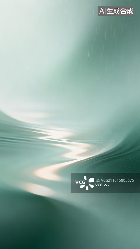 【AI数字艺术】绿色渐变极简高级海报插画背景图片素材
