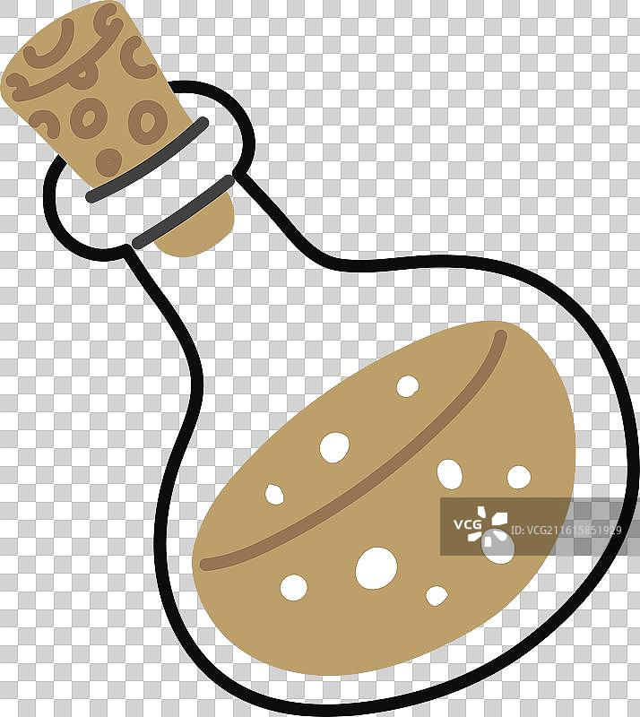 一个装着魔法的玻璃瓶图片素材