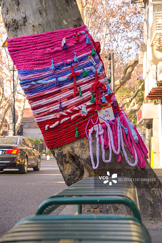 上海愚园路马年新年年味店铺装饰图片素材