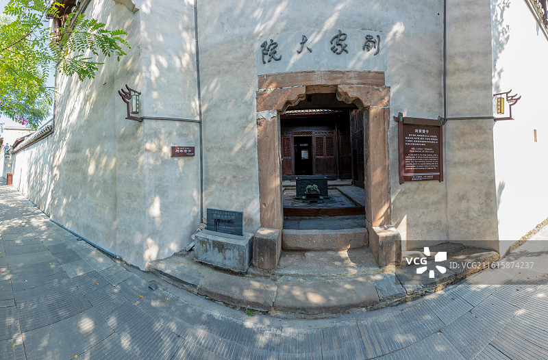 洪江市黔阳古城古朴的刘家大院图片素材