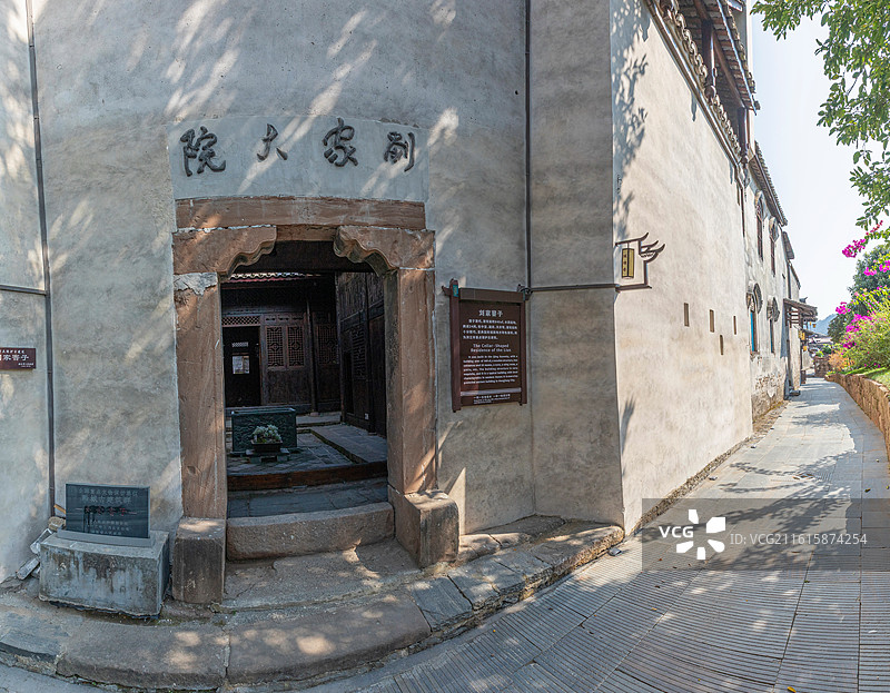 洪江市黔阳古城古朴的刘家大院图片素材