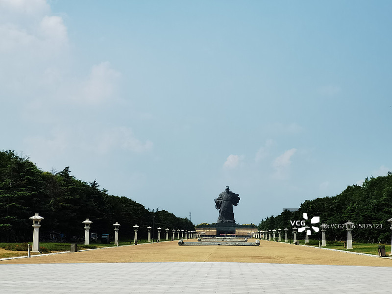 刘邦塑像广场图片素材