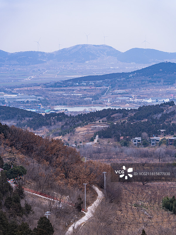 山间冬季景色-拍摄于徐州市贾旺大洞山图片素材