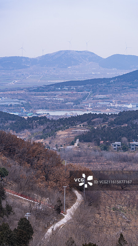 山间冬季景色-拍摄于徐州市贾旺大洞山图片素材