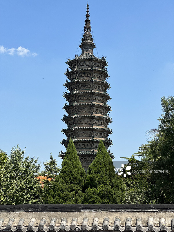 正定古城 临济寺澄灵塔图片素材
