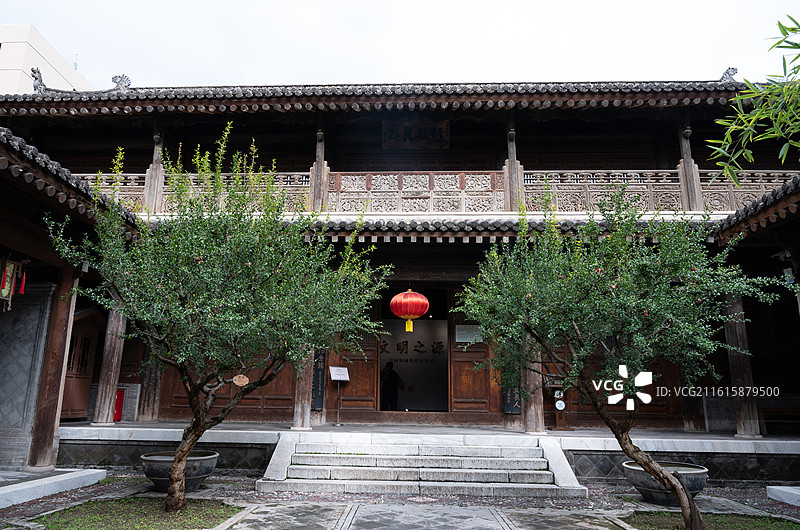 甘肃天水胡氏民居传统古院落民宅建筑风光图片素材