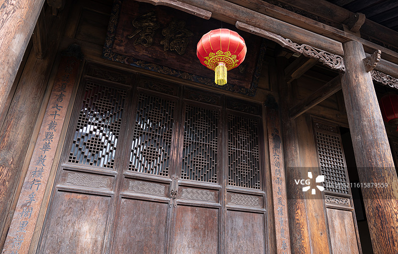 甘肃天水胡氏民居传统古院落民宅建筑风光图片素材