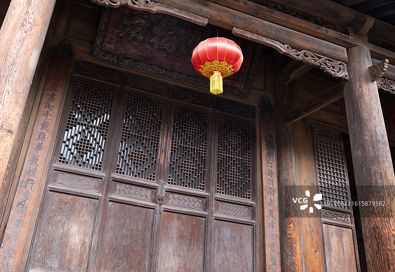 甘肃天水胡氏民居传统古院落民宅建筑风光图片素材