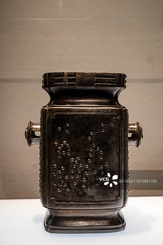 圣路易斯艺术博物馆藏星斗纹天一山人铜丹炉图片素材