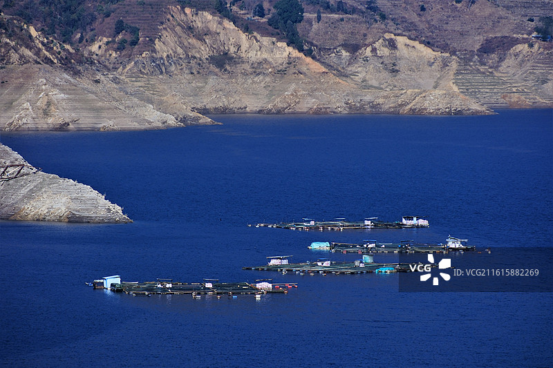 云南临沧云县漫湾百里长湖景区澜沧江大峡谷风光图片素材