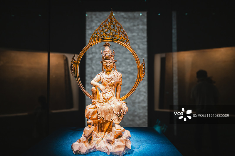浙江金华博物馆水月观音图片素材