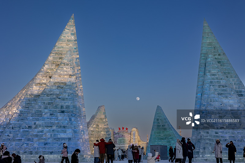 哈尔滨冰雪大世界图片素材