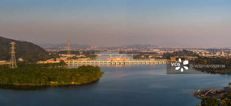 九龙江西溪桥闸图片素材