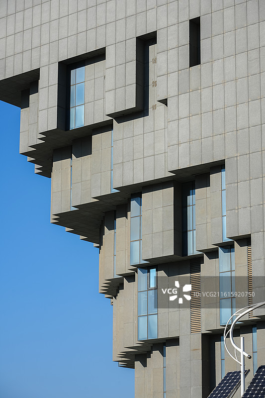 山东博物馆外景特写图片素材