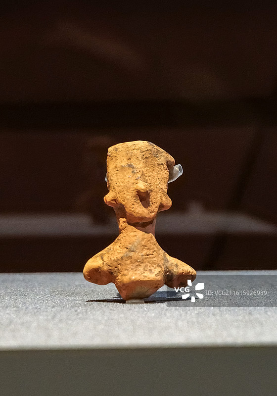 陶塑 新石器时代 石家河文化 湖北天门石家河遗址 中国考古博物馆（中国历史研究院）文明起源展厅图片素材